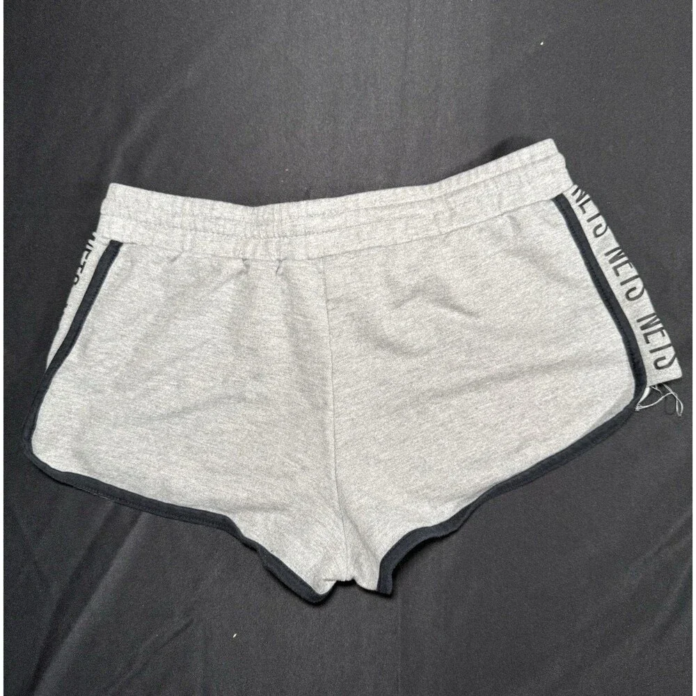 Y2K NBA New York Brooklyn Nets Micro Sweat Shorts Grey Small Basketball Flirty